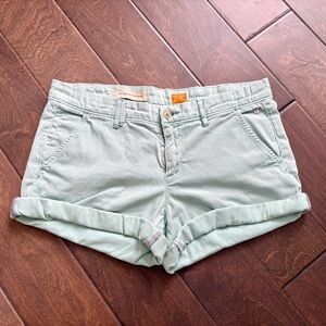 Anthropologie Pilcro & The Letterpress Hyphen Mint Chino Shorts 28